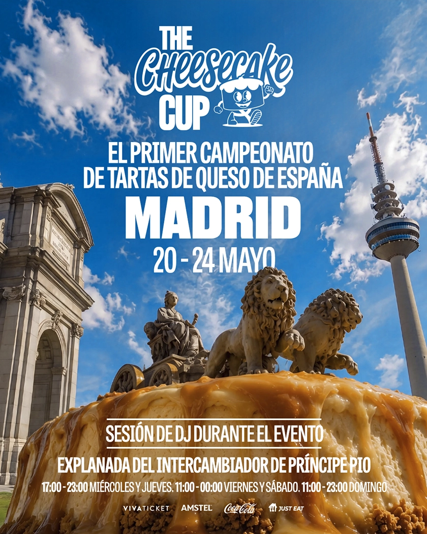 The Cheesecake Cup llega a Madrid del 20al 24 de mayo: así será la tercera edición del primer campeonato de tartas de queso de España