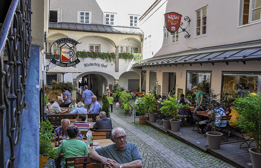 Calles empedradas de Salzburgo