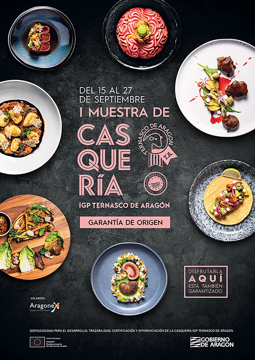 DEL 15 AL 27 DE SEPTIEMBRE, MADRID CELEBRA LA I MUESTRA DE CASQUERÍA DE CORDERO IGP TERNASCO DE ARAGÓN EN 8+1 RESTAURANTES