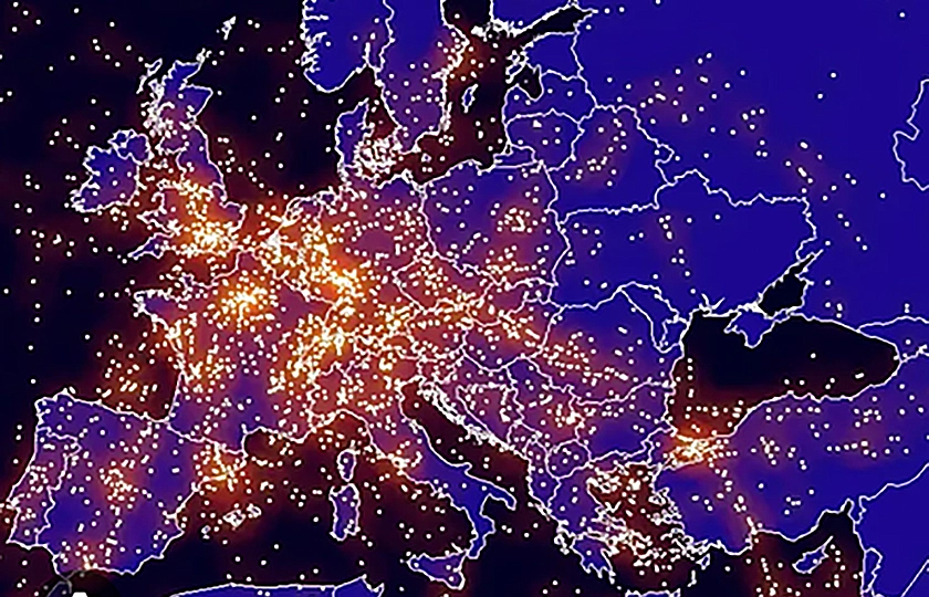 Los cielos europeos alcanzan un récord de tráfico este verano