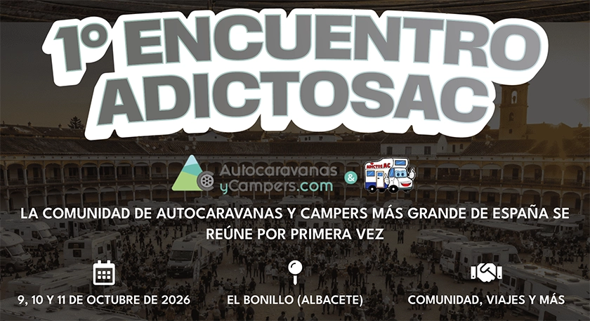 NACE EL “1º ENCUENTRO ADICTOSAC”, QUE REUNIRÁ EN ALBACETE A LA COMUNIDAD DE MÁS DE 113.000 AFICIONADOS AL CARAVANING