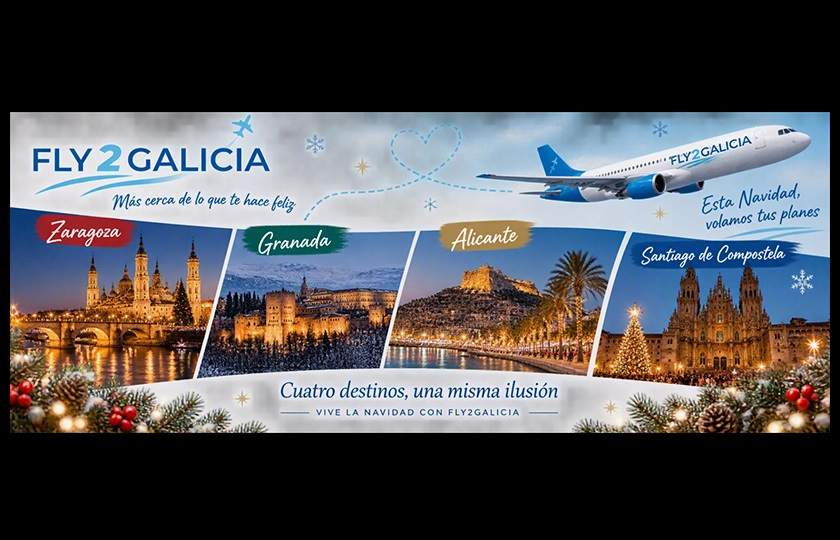 FLY2GALICIA: LA MAGIA DE LA NAVIDAD TE ESPERA EN ZARAGOZA, GRANADA, ALICANTE Y SANTIAGO DE COMPOSTELA