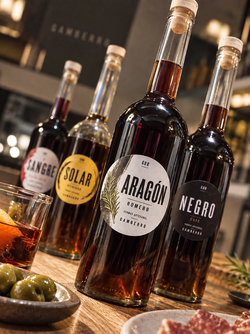 GAMBERRO RESTAURANT BRINGS ITS UNIQUE GASTRONOMIC WORLD TO A COLLECTION OF FIVE ARTISAN VERMOUTS